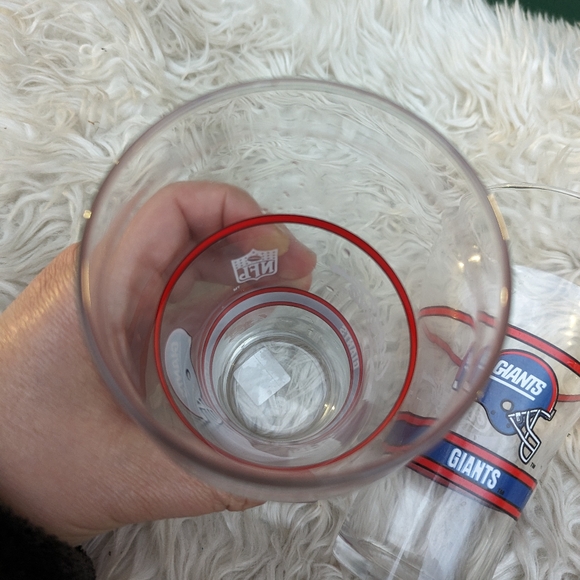 Set of 2 Vintage NY Giants Tall Drinking Glasses Excellent Condition - Picture 4 of 7